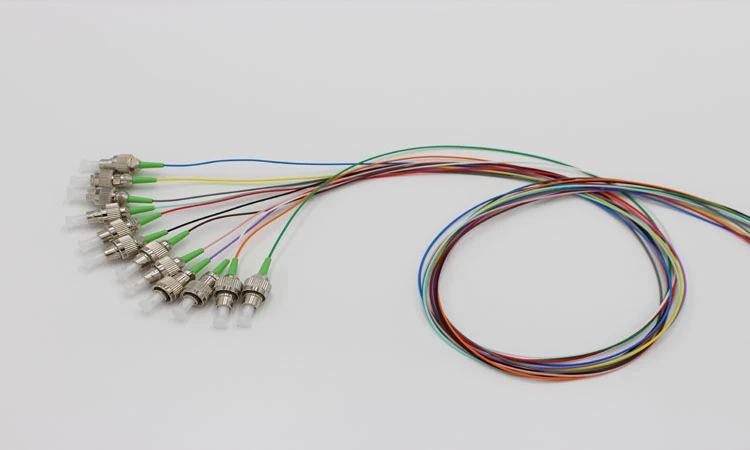 Fiber Optic Pigtail FC APC 12 KRĀSAS