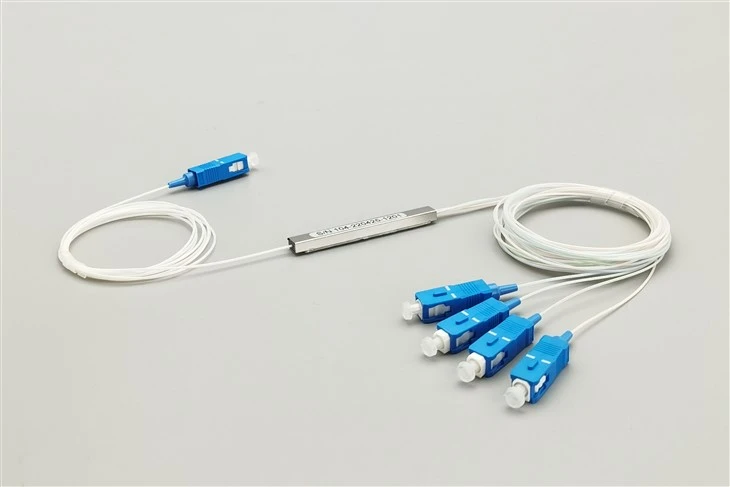1 × 4 SC UPC Plc šķiedru sadalītājs, mini modulis