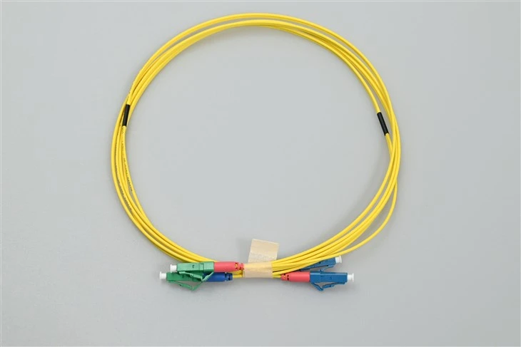 Fiber Optic Patch Cord Lc apc to lc upc Duplex Yellow